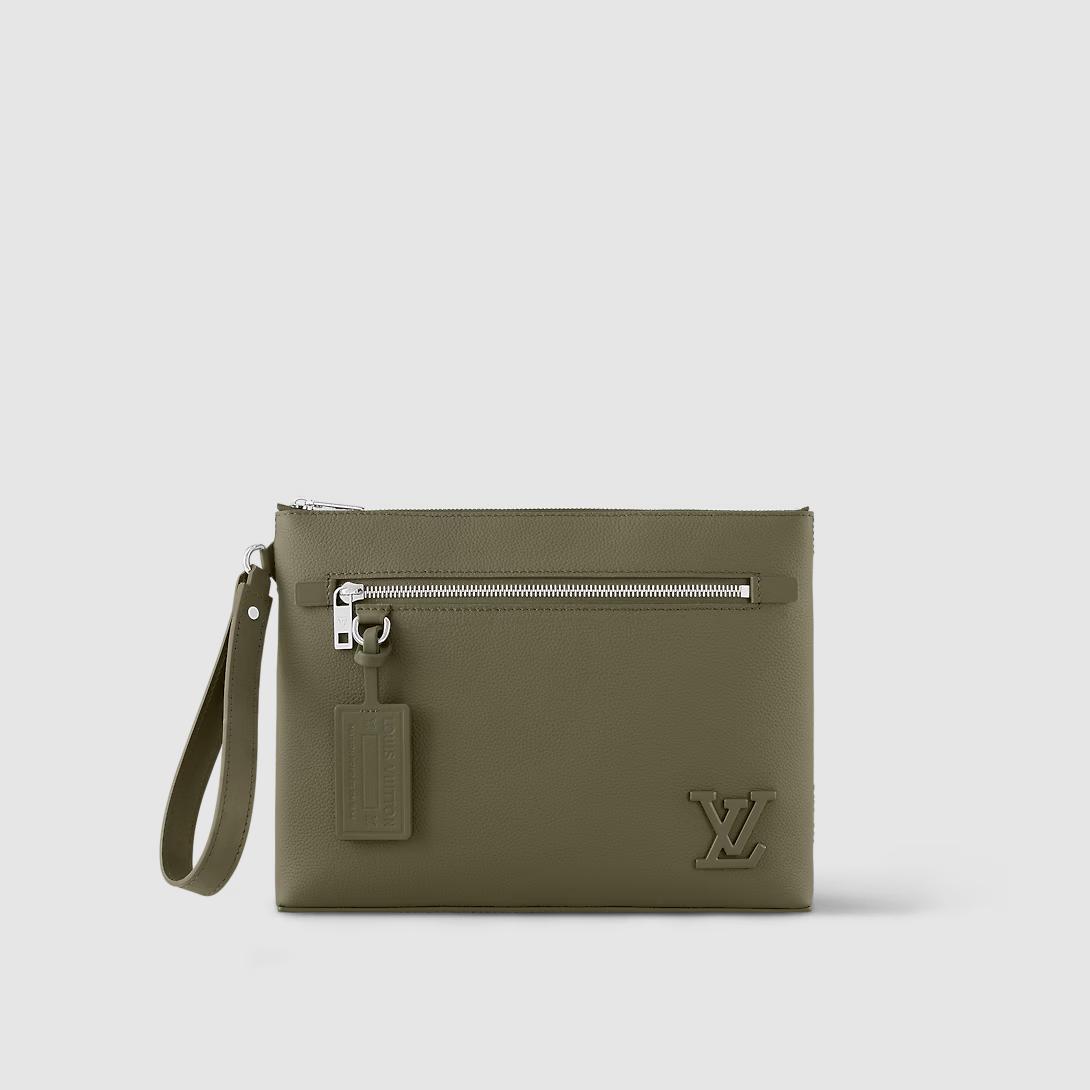 Túi Louis Vuitton Takeoff Pouch Nam Xanh Lá